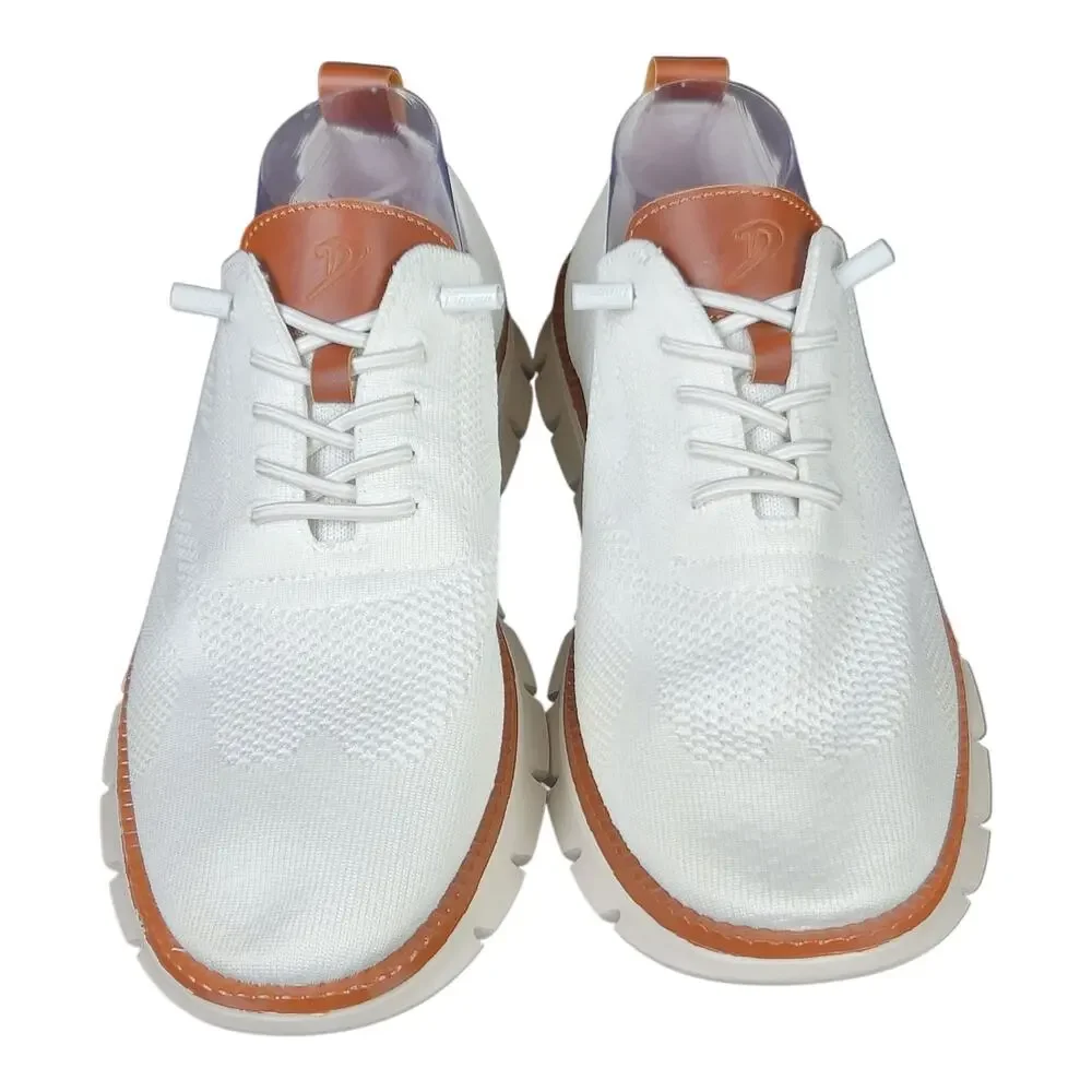 Men's Breeze Shoes‎ Knit Mesh Casual Oxfords Walking Sneakers White Size 43 EU